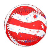 星とストライプ 野球ボール (正面左)