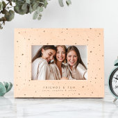 星とドットのおもしろいシンプルパーソナライズされた レーザー彫刻フレーム