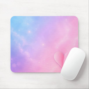 星とハートのセンタークロス マウスパッド