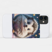 星とハートの可愛いハリネズミ Case-Mate iPhoneケース (裏面(横))