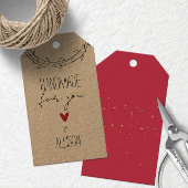 星とハートの特別なギフト 🎁 "あなたのために手作り" ギフトタグ