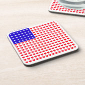 星とハート国旗 コースター (左側)