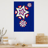 星とハート ポスター (キッチン)