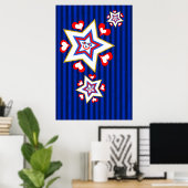 星とハート ポスター (ホームオフィス)