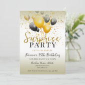 星とバルーン装飾サプライズ誕生日 招待状 (スタンド正面)