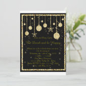 星とパーティライト 招待状 (スタンド正面)