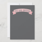 星とビーズベビーシャワー招待状 招待状 (裏面)