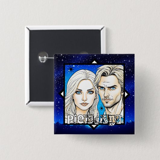 星とプリアディアンの超地上戦 缶バッジ (正面&裏面)