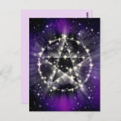 星とペンタグラムのはがき ポストカード (正面/裏面)