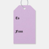 星とペンタグラムのギフトラベル ギフトタグ (裏面)