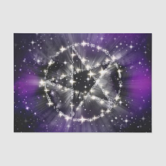 星とペンタグラムティッシュペーパー 薄葉紙 (正面)