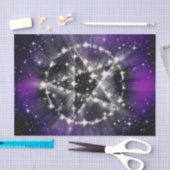 星とペンタグラムティッシュペーパー 薄葉紙 (クラフト)