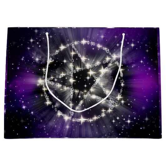 星とペンタグラム抱き枕 ラージペーパーバッグ (正面)