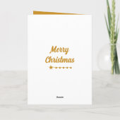 星とボーブルのクリスマスハグ金ゴールドとクリーム シーズンカード (裏面)