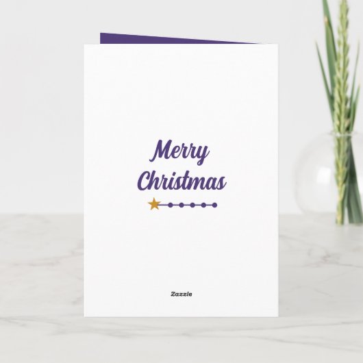 星とボーブルのクリスマスハグ金ゴールドと紫 シーズンカード (裏面)