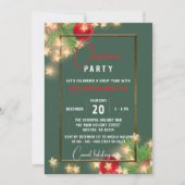 星とボーブルクリスマス企業のパーティー 招待状 (正面)