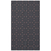 星とユニークな宇宙船のパターン テーブルクロス (正面)