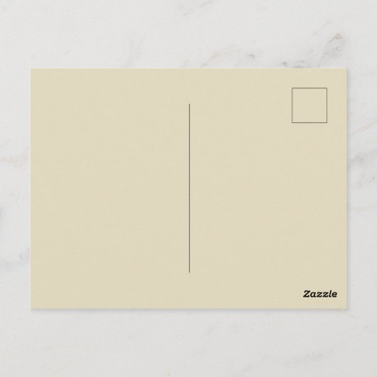 星とヴィンテージクリスマスエンジェル ポストカード (裏面)