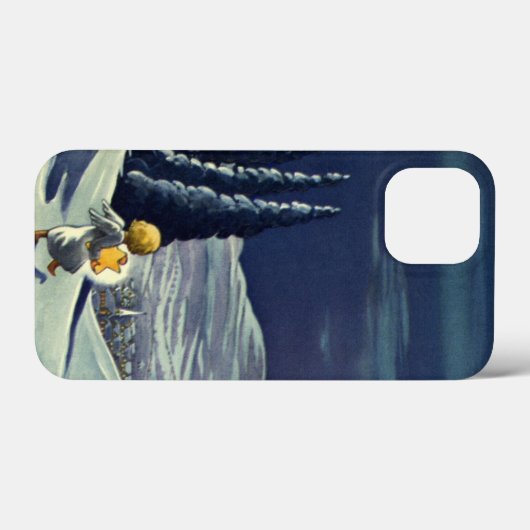 星とヴィンテージクリスマススノーエンジェル歩く Case-Mate iPhoneケース (裏面 (横))