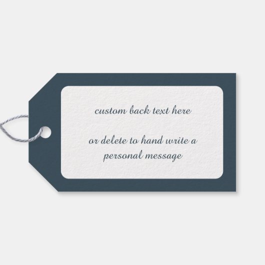 星とヴィンテージビクトリアンクリスマスエンジェルバラ ギフトタグ (裏面横)