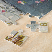 星とヴィンテージビクトリアンクリスマスエンジェルバラ ジグソーパズル (側面)