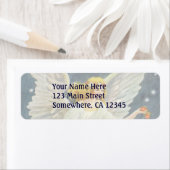 星とヴィンテージビクトリアンクリスマスエンジェルバラ ラベル (インサイチュ)