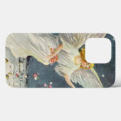 星とヴィンテージビクトリアンクリスマスエンジェルバラ Case-Mate iPhoneケース (裏面 (横))