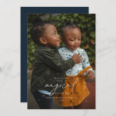 星と一緒に過ごす魔法のクリスマス シーズン フォト カード (正面/裏面)