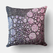 星と円の抽象デザイン クッション (裏面)