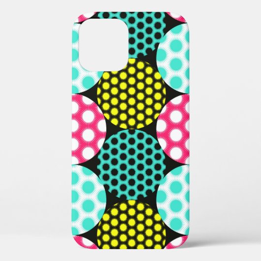 星と円、数々の色パタポップ・アートのーン。 Case-Mate iPhoneケース (裏面)