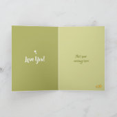 星と写真とクリスマスグリーン シーズンカード (内部)