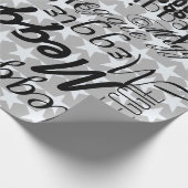 星と名前パーソナライズされた ラッピングペーパー (角)