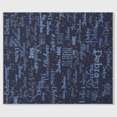 星と名前。独自のパターンを作成 ラッピングペーパー (フラット)