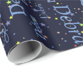 星と名前。独自のパターンを作成 ラッピングペーパー (ロールコーナー)