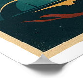 "星と向こうに"ヴィンテージ宇宙旅行 ポスター (角)