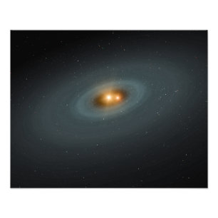 星と周りの円盤が密集した二対の星 フォトプリント