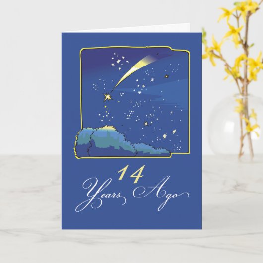 星と夜空で14回縁日 カード (黄色い花)