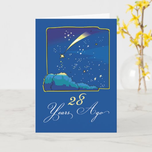 星と夜空で28回縁日 カード (黄色い花)