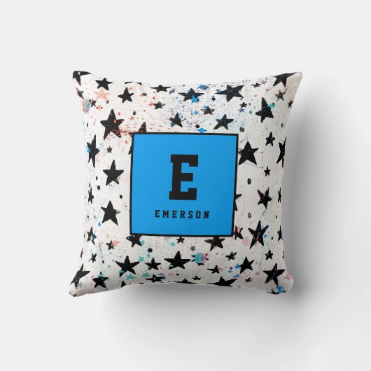 星と宇宙おもしろい天文学パターン クッション (裏面)