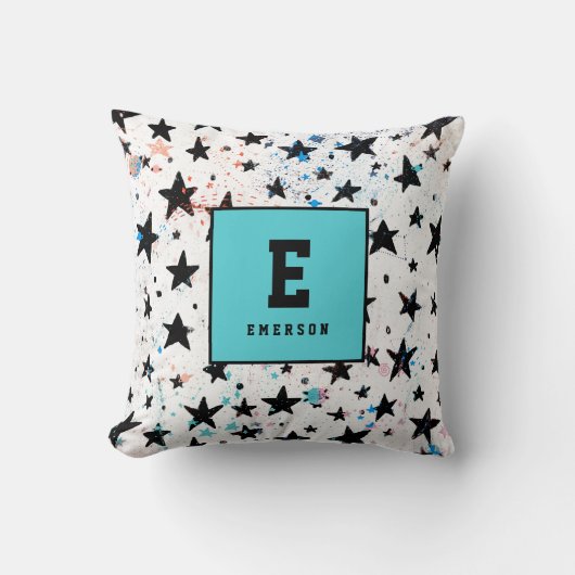 星と宇宙おもしろい天文学パターン クッション (正面)