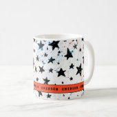 星と宇宙おもしろい天文学パターン コーヒーマグカップ (正面右)