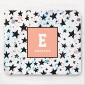 星と宇宙おもしろい天文学パターン マウスパッド (正面)