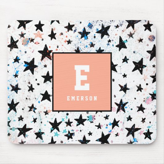 星と宇宙おもしろい天文学パターン マウスパッド (正面)