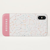 星と宇宙おもしろい天文学パターン Case-Mate iPhoneケース (裏面(横))