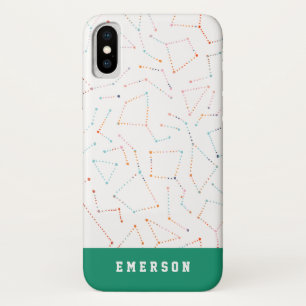 星と宇宙おもしろい天文学パターン iPhone X ケース