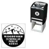 星と山の頂素朴 セルフインキングスタンプ (インサイチュ)