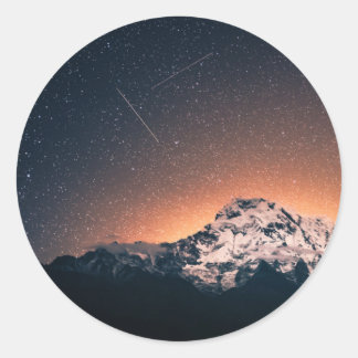 星と山 ラウンドシール