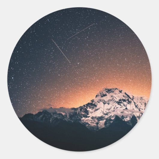 星と山 ラウンドシール (正面)