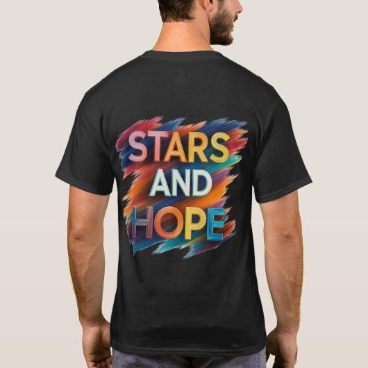 星と希望 Tシャツ (裏面)