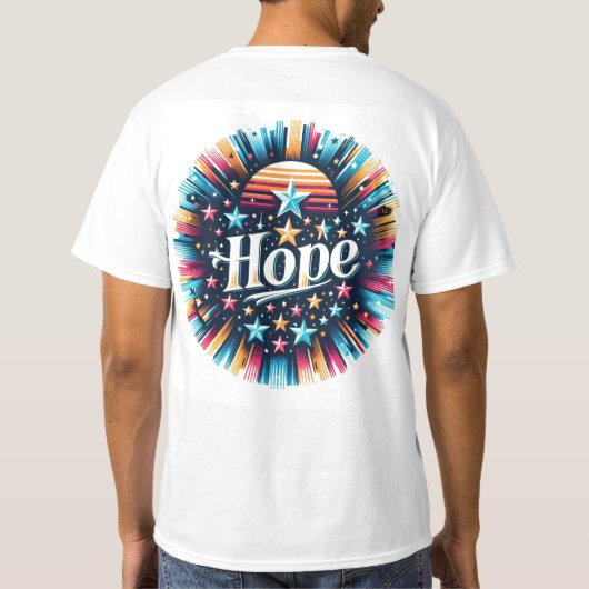 星と希望 Tシャツ (裏面)